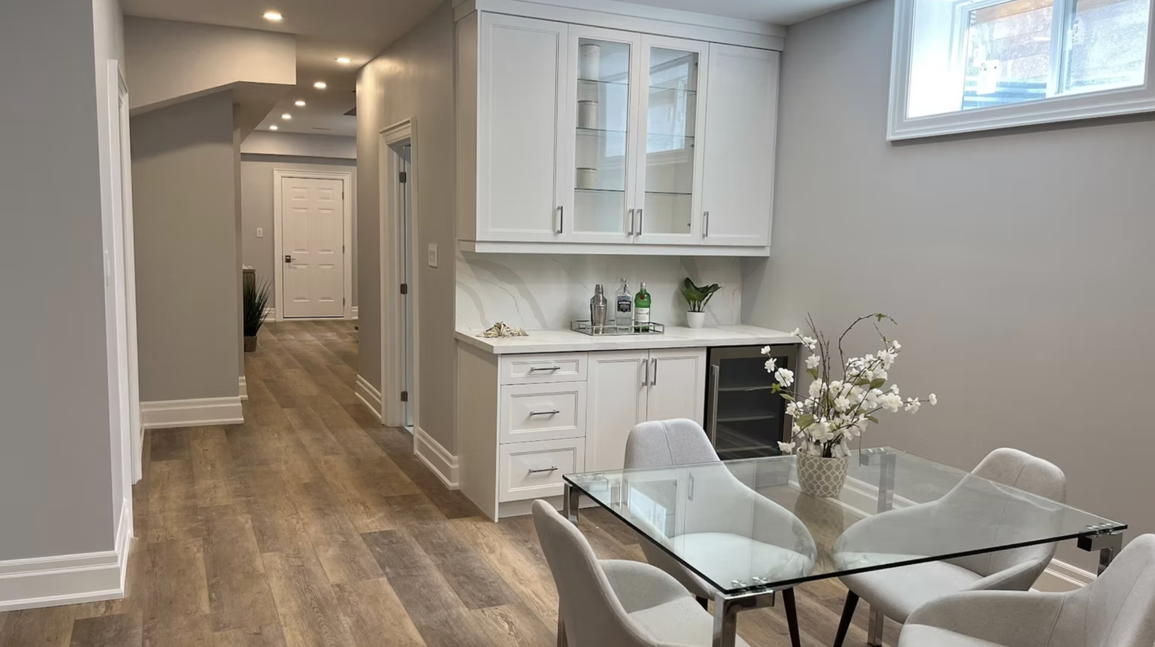Basement Kitchen and Bar Installation